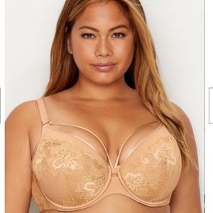 Curvy Couture Innovation Tulip Push Up Bra 44C